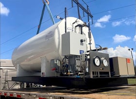 1 - Co2 storage tank - fabrication - logistics - heavy hauling & delivery - installation 2
