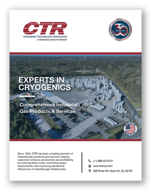 CTR Brochure_Cover - Cryogenic & Industrial Gas Infrastructure - Industrial, Cryogenic, Medical and Energy Industries