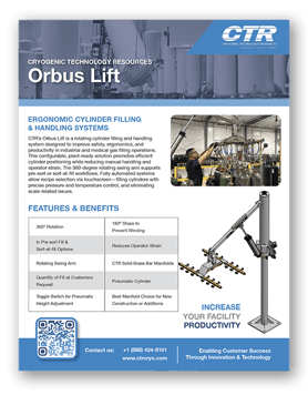 CTR_Orbus Lift - Ergonomic Cylinder Filling & Handling System - Engineering Fabrication_brochure cover