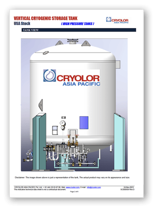 Cryolor - High-Pressure Vertical Cryogenic Storage Tank - Brochure Cover