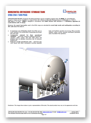 Cryolor - Horizontal Cryogenic Storage Tank - Brochure Cover