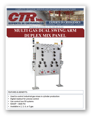 Multi Gas Dual Swing Arm Duplex Mix Panel - brochure cover