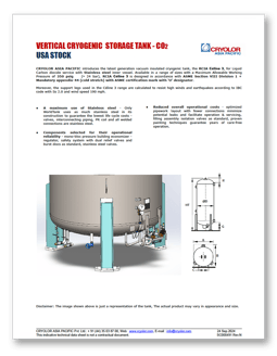 Vertical Cryogenic Storage Tank_RCIA Celine 3_Data Sheet COVER