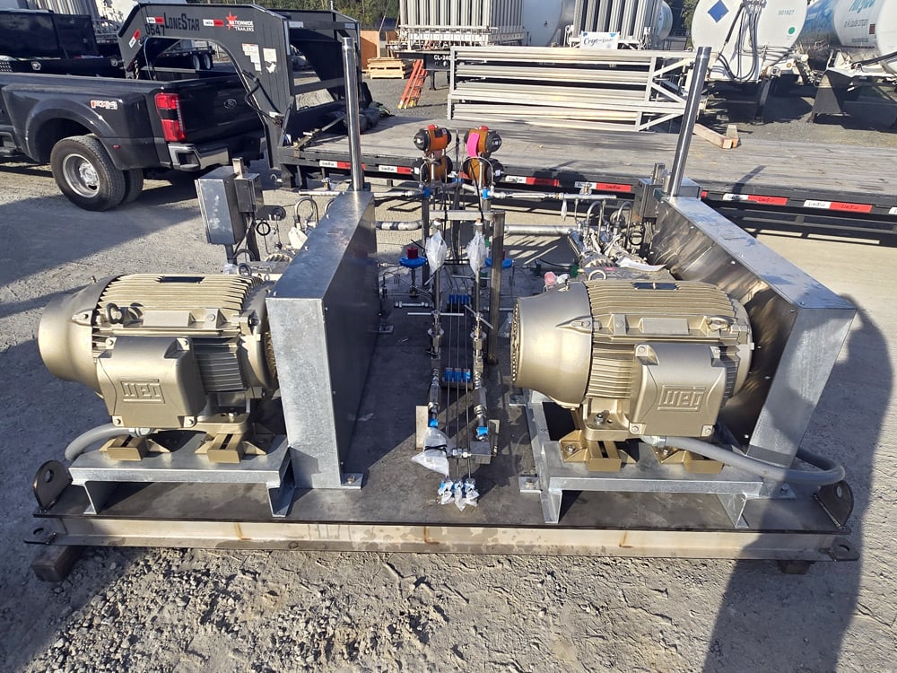 Dual Reciprocating Cryogenic Pump Skid | CTR Cryo
