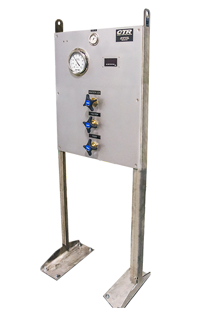 6 Vacuum evacuation and vent control panel