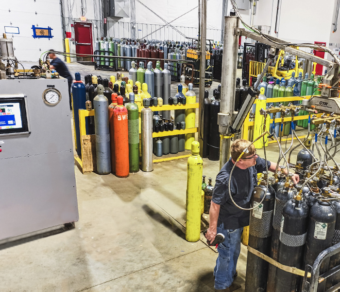 1 - ACE 5-gas filling system - automation & control panel - installed